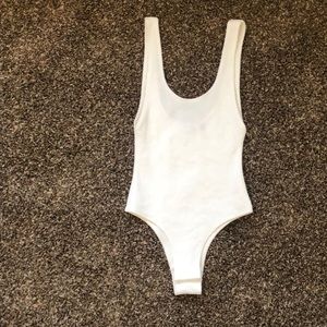 New without Tags - White ribbed tank bodysuit